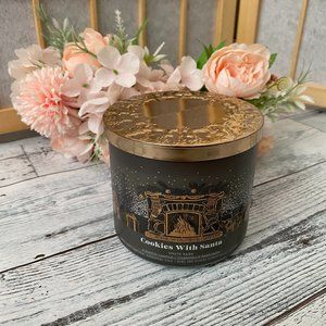 Bath and Body Cookies with Santa 3 Wick Candle